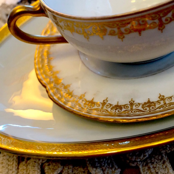 EUC- Uber Rare GDA France Haviland Limoges Calvados Double Handled Olive Platter - Picture 12 of 12